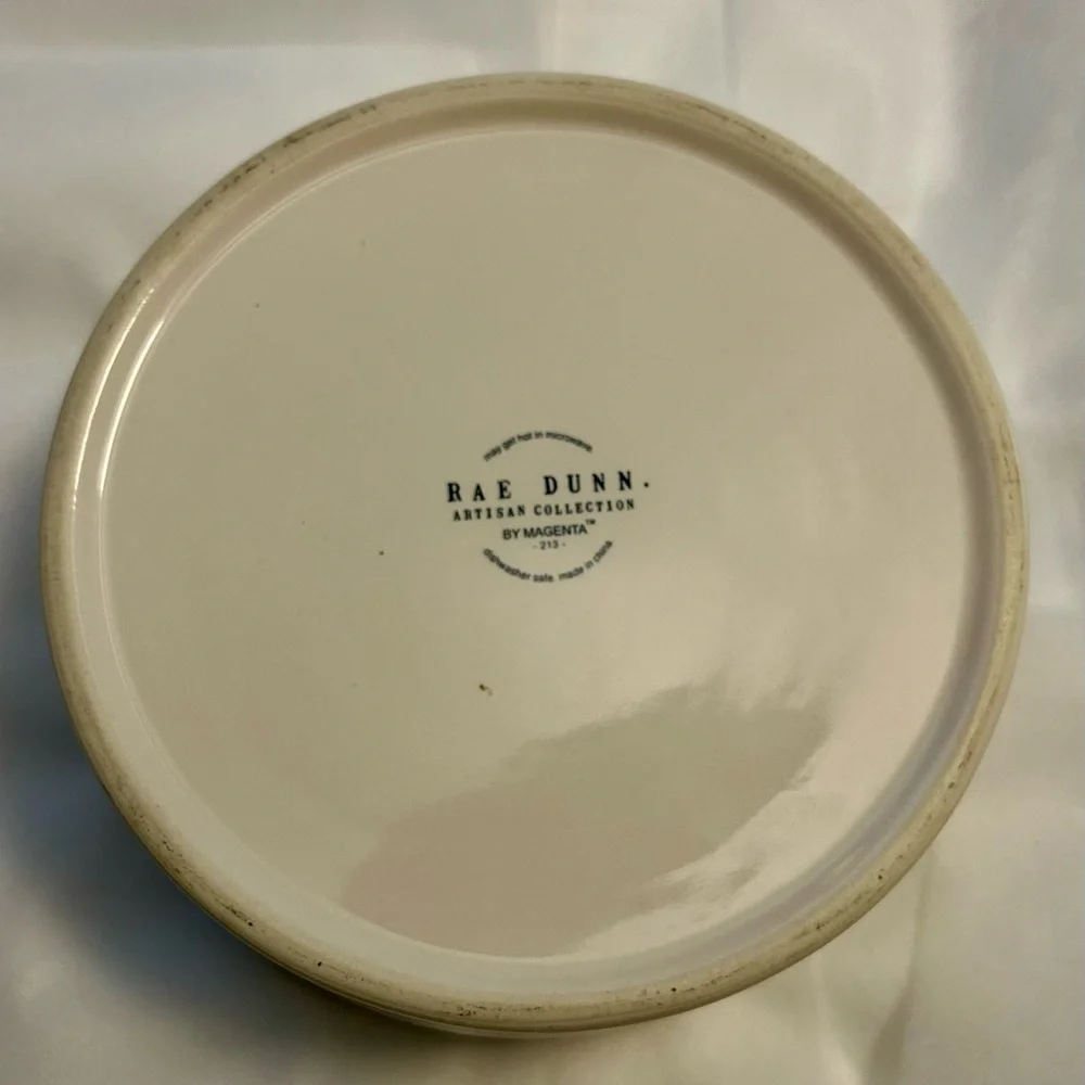 Rae Dunn “Treat” dog dish. Artisan Collection By Magenta White 6 in.